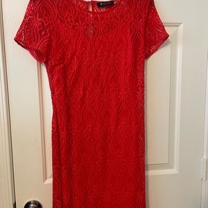 Red Lace Dress Sz 6
